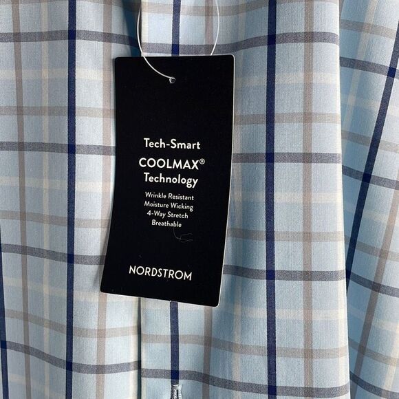 Nordstrom Tech-Smart CoolMax Button Down Dress Shirt 15/32-33 - Picture 3 of 9